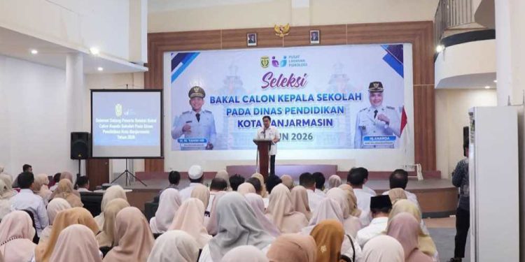Seleksi calon kepala sekolah di Banjarmasin. (foto : shn/seputaran)