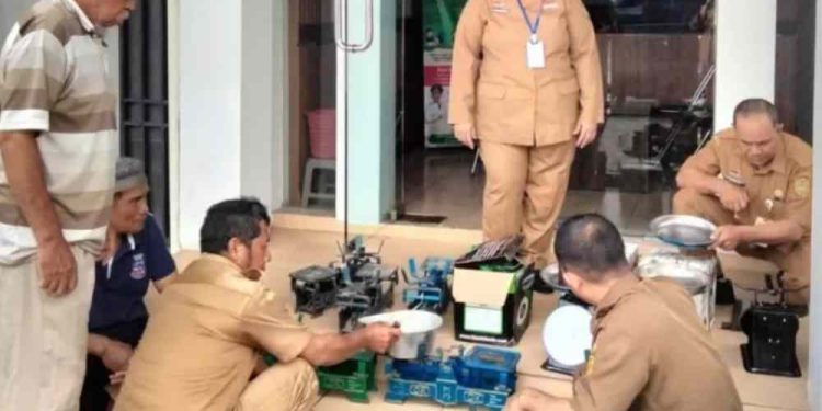 Pelayanan Tera Ulang Disperdagin Banjarmasin. (foto : shn/seputaran)