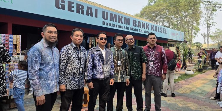 Gerai UMKM Bank Kalsel di Taman Edukasi Jahri Saleh. (foto : istimewa)