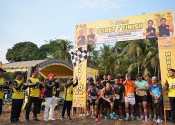 Lomba Lari Maraton 10K se-Tapin Memeriahkan HUT ke-81 Kemerdekaan RI
