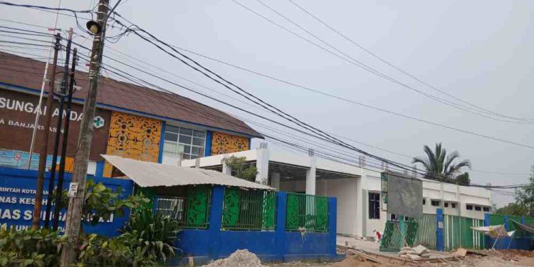 Pembangunan RS Tipe D Sungai Andai yang tinggal finishing. (foto : shn/seputaran)