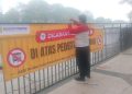 PKL Siring Menara Pandang Dilarang Berjualan di Jalur Pedestrian